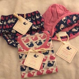 NTW! 3-6m pottery barn swim whales
